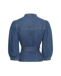 Rylan Elena 3/4 Shirt - Mid Blue Wash