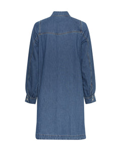 Rylan Elena Shirt Dress - Mid Blue Wash