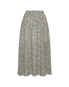 Seraphina HW Long Skirt AOP - Egret Flower