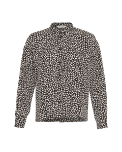 Zeida Rhian Shirt Aop - Black Flower