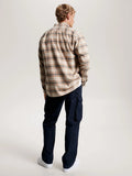 Brushed Tommy Tartan Small Shirt - Classic Khaki / Multi
