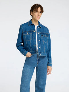 Cena Ls Jacket - Medium Blue Denim