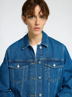 Cena Ls Jacket - Medium Blue Denim