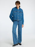 Cena Ls Jacket - Medium Blue Denim
