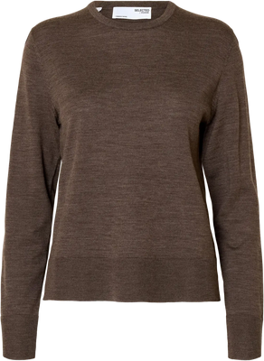 Thea Ls Knit Merino O-Neck - Delicioso