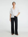 Dahlia Ss Broderi Shirt Noos - Bright White