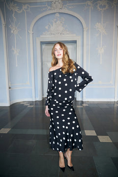 Maiden Skirt - Black White Dot