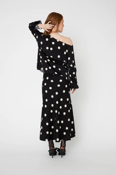 Maiden Skirt - Black White Dot