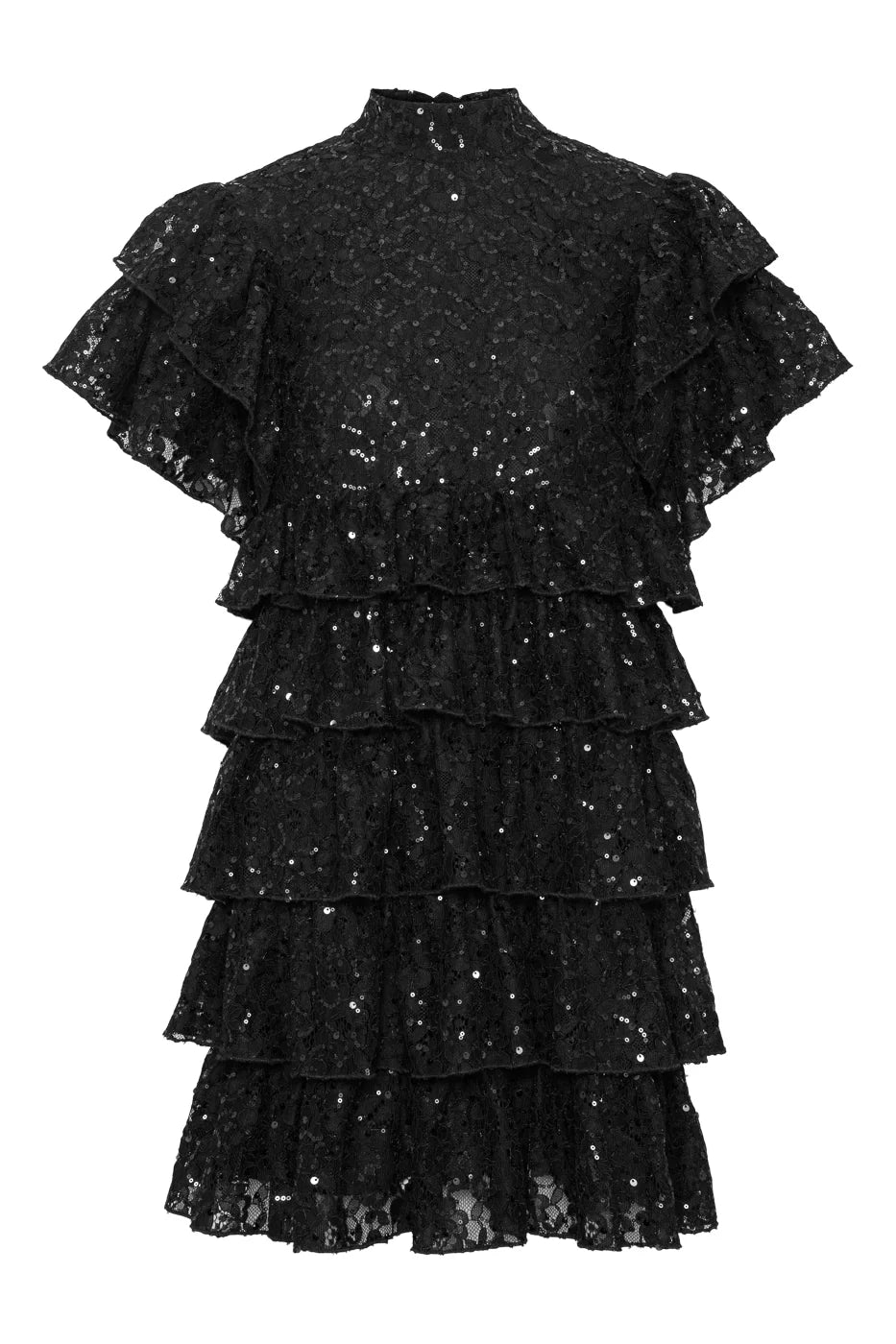 Majesty Mini Dress - Black Lace