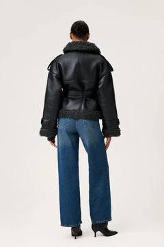 Manchester Cropped Jacket - Black