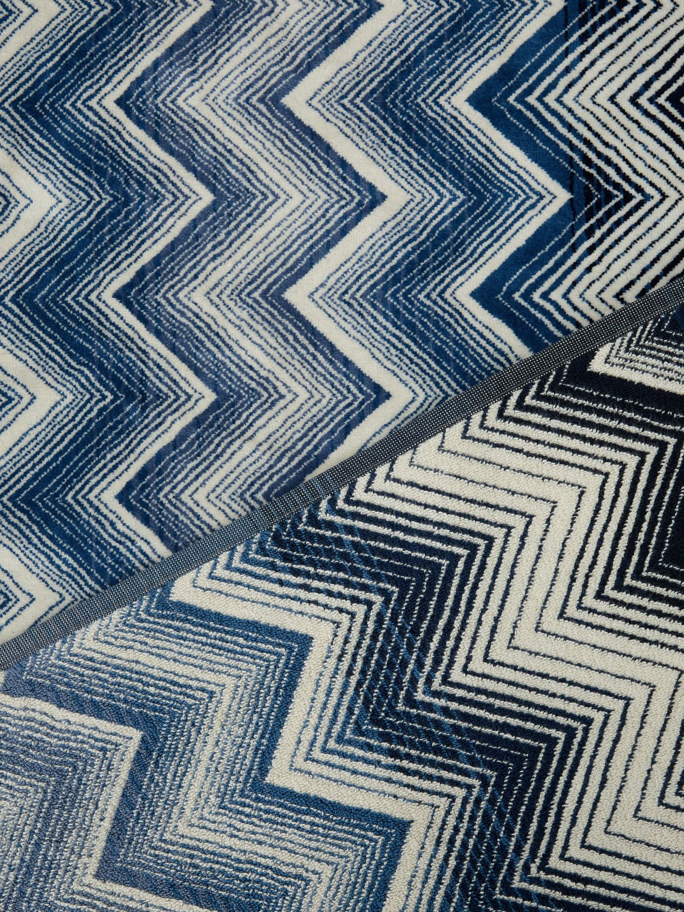 Marea Bath Mat - Blue/White