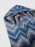 Marea Hooded Bathrobe - Blue/White