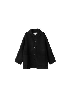 Adrift Double Shacket - Jet Black