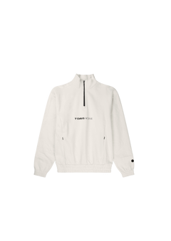 Organic Panelled Sweat Shirt - White