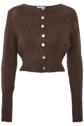 Matilda Alpaca Cardigan - Cocoa