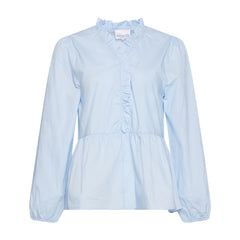 Matti Blouse Poplin - Light Blue