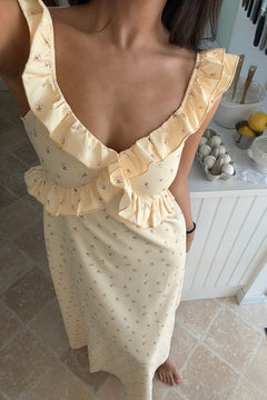 Melbaic Dress - Yellow
