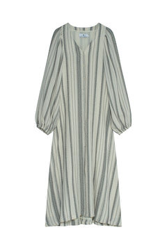 Milla Striped Gauze - Ecru/Black