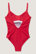 Milos Solid Swimsuit Recycled - Lipstick Red