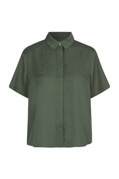 Mina Ss Shirt - Dusty Olive