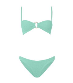 Misty Bikini Pearly Hoop - Metallic Mint