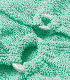 Misty Bikini Pearly Hoop - Metallic Mint
