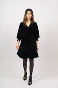 Jade Velvet Dress - Black
