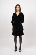 Jade Velvet Dress - Black