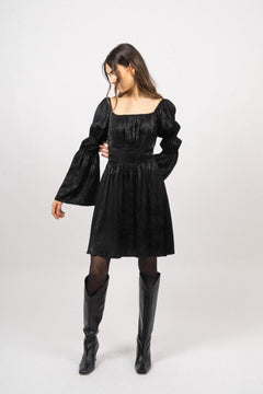 Frig Jacquard Dress - Black