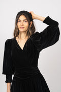 Jade Velvet Dress - Black