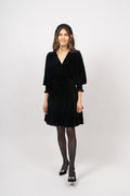 Jade Velvet Dress - Black