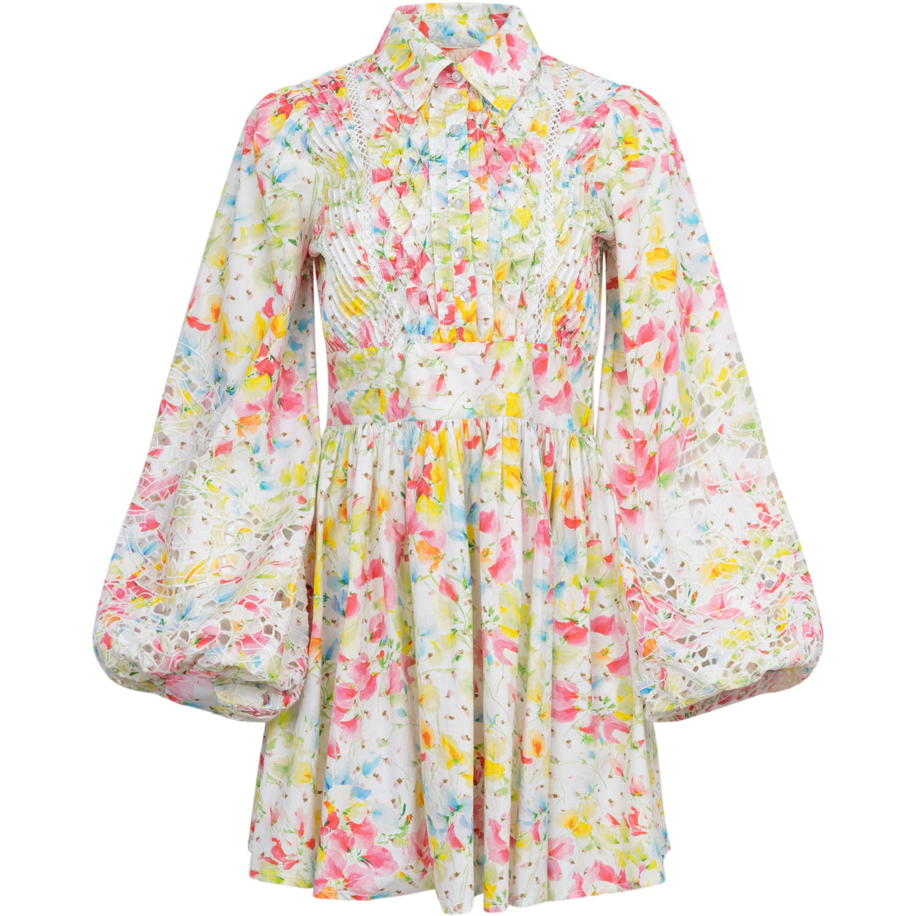 Poplin Mini Dress - Flora