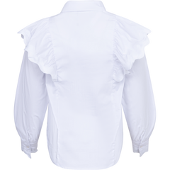 EllieCC Frill Shirt - White