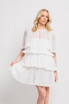 Flow Dress -  White