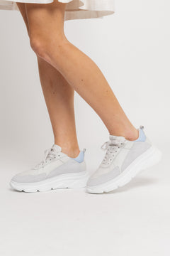 CPH40 Leather Mix - Off White/Light Blue