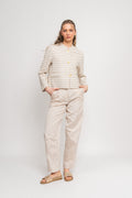 Firmina Hw Straight Pant B - Sandshell