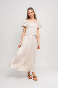 Celine Hw Midi Skirt - Whitecap Gray