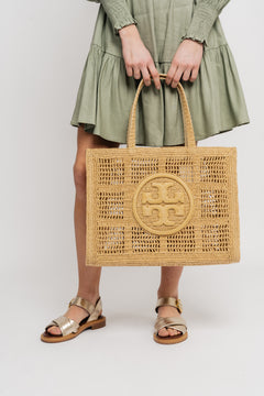 Ella Hand-Crocheted Large Tote - Natural