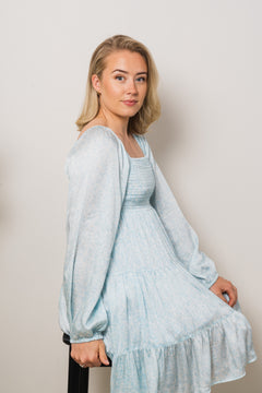 Nova Mini Dress - Blue Waves