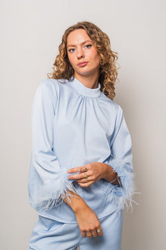 Brady Blouse - Light Blue