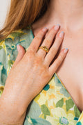 Lemon Disco Ring - Gold