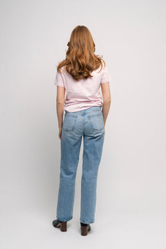 Essential Ss V-Neck Tee - Cradle Pink