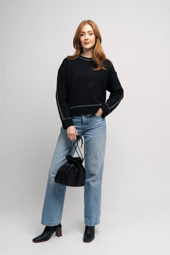 Phoebecc Mini Tie Bag - Black