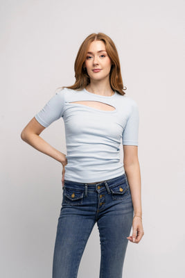 Jersey Short Sleeve T-Shirt - Baby Blue