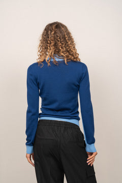 Adeline Knitted Sweater - Little Boy Blue