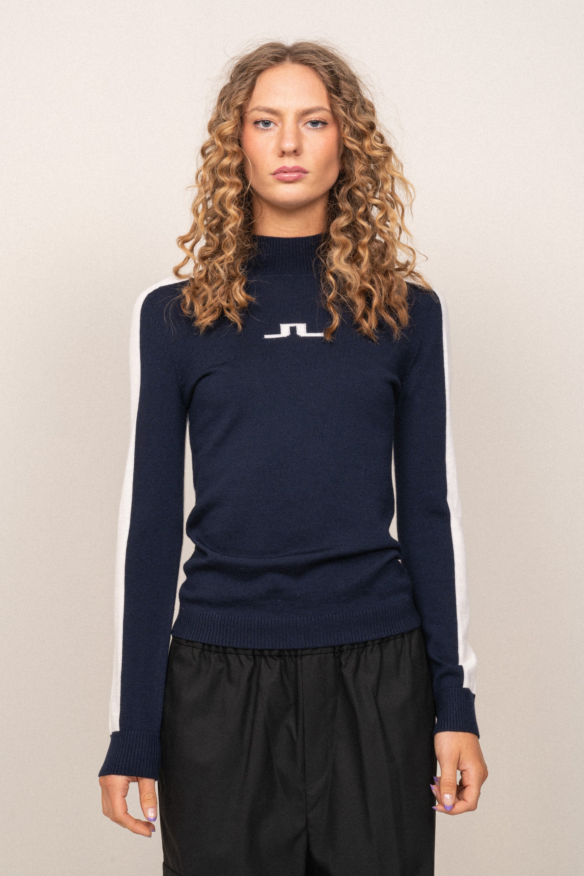 Adeline Knitted Sweater - Jl Navy