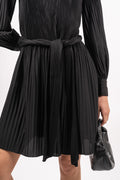Satin Miami Dress - Shiny Black