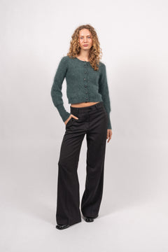 Mohair Petit Cardigan - Seaweed