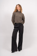 Idacc Pin Wide Pant - Dark Grey