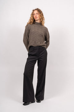 Idacc Pin Wide Pant - Dark Grey